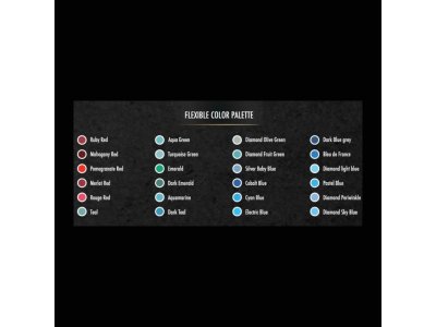 Zoom bild av Starbond Mica Pulver Pigment Set - Röd, Grön och Blå Palett - 24 x 10g Flaskor